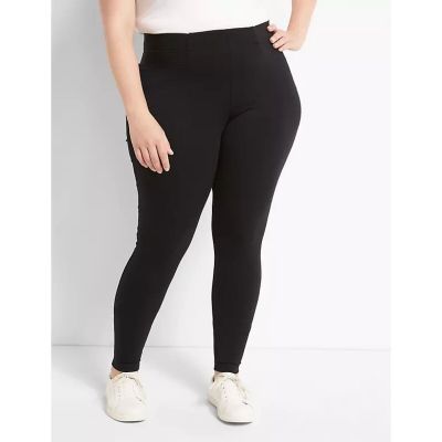 Lane Bryant Plus SZ 28 Black High Rise Structured Compression Leggings